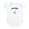 thumbnail image 1 of CafePress - Im One Fishing Body Suit - Baby Light Bodysuit, Size Newborn - 24 Months, 1 of 4