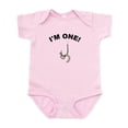 thumbnail image 1 of CafePress - Im One Fishing Body Suit - Baby Light Bodysuit, Size Newborn - 24 Months, 1 of 4