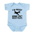 thumbnail image 1 of CafePress - Im Proof Mommy Cant Resist Pilots Body Suit - Baby Light Bodysuit, Size Newborn - 24 Months, 1 of 4