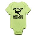 thumbnail image 1 of CafePress - Im Proof Mommy Cant Resist Pilots Body Suit - Baby Light Bodysuit, 1 of 1