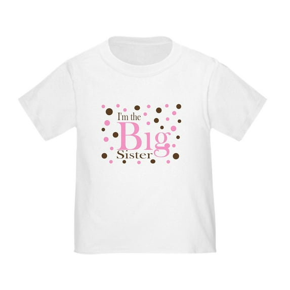 CafePress - Im The Big Sister Dots T Shirt - Cute Toddler T-Shirt, 100% Cotton