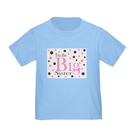 CafePress - Im The Big Sister Dots T Shirt - Cute Toddler T-Shirt, 100% Cotton
