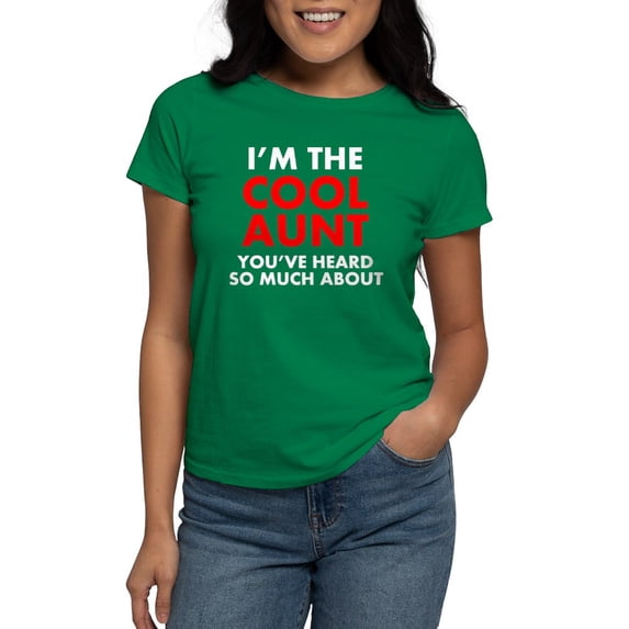 CafePress - Im The Cool Aunt T Shirt - Women's Traditional Fit Dark T-Shirt