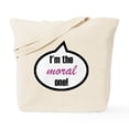thumbnail image 1 of CafePress - Im_The_Moral Tote Bag - Unisex Canvas Tote Bag, Beige, 1-Piece, 1 of 7