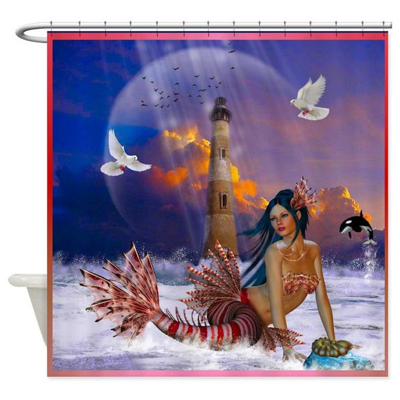 CafePress - Image3 - Unique Fabric Shower Curtain 70" x 72"