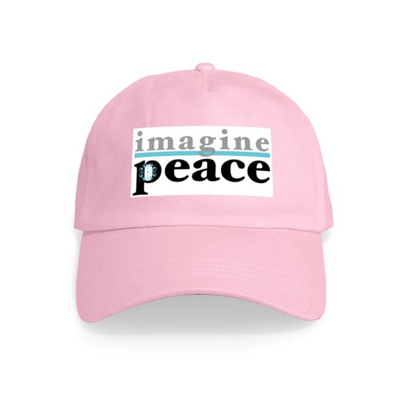 CafePress - Imagine Peace - Adjustable 100% Brushed Unisex Casual Cotton Baseball Cap, Beige, 1