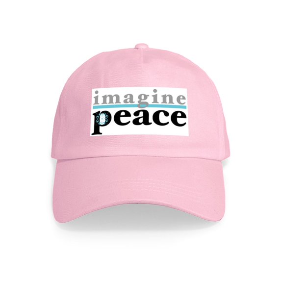 CafePress - Imagine Peace - Adjustable 100% Brushed Unisex Casual Cotton Baseball Cap, Beige, 1