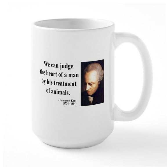 CafePress - Immanuel Kant 4 Large Mug - 15 oz Ceramic Large White Novelty Mug