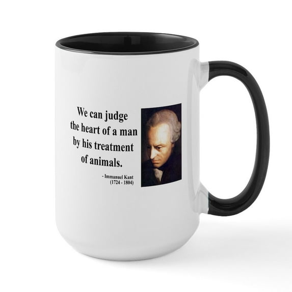 CafePress - Immanuel Kant 4 Large Mug - 15 oz Ceramic Large White Novelty Mug
