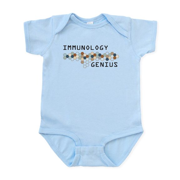 CafePress - Immunology Genius Infant Bodysuit - Baby Light Bodysuit, Size Newborn - 24 Months