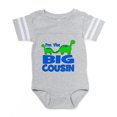 thumbnail image 1 of CafePress - Imthebigcousin_Dino - Cute Infant Baby Football Bodysuit, 1 of 3