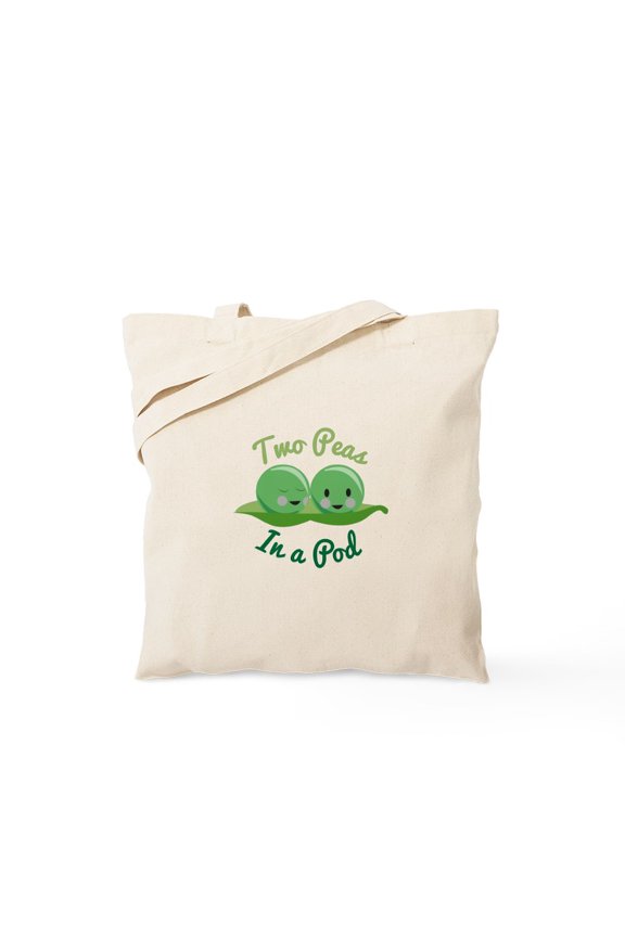 - In A Pod Tote Bag - Unisex Canvas Tote Bag, Beige, 1-Piece