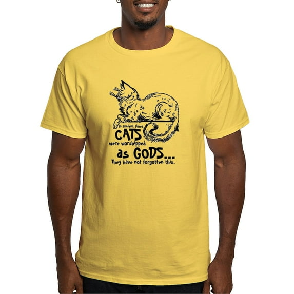 CafePress - In Ancient Times Cats Were Worshipped As Gods... T - Men's Classic Graphic T-Shirt