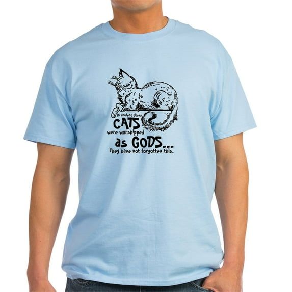 CafePress - In Ancient Times Cats Were Worshipped As Gods... T - Men's Classic Graphic T-Shirt