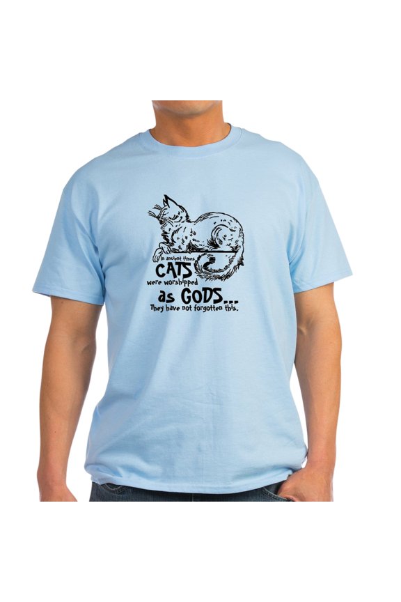 - In Ancient Times Cats Were Worshipped As Gods... T - Men's Classic Graphic T-Shirt