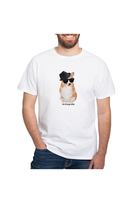 - In Corg Nito T Shirt - Men's White Classic Cotton T-Shirts