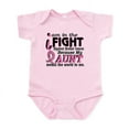 thumbnail image 1 of CafePress - In Fight Because My Breast Cancer Infant Bodysuit - Baby Light Bodysuit, Size Newborn - 24 Months, 1 of 4