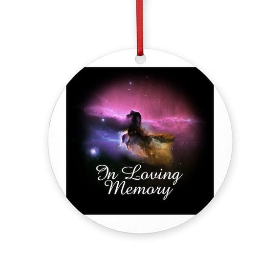 CafePress - In Loving Memory - Round Wood Ornament 4"