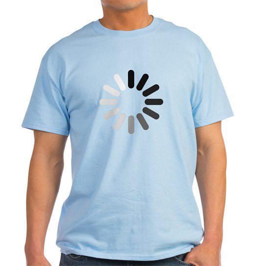 CafePress - In Progress Dark T Shirt - Men's Classic Cotton T-Shirts