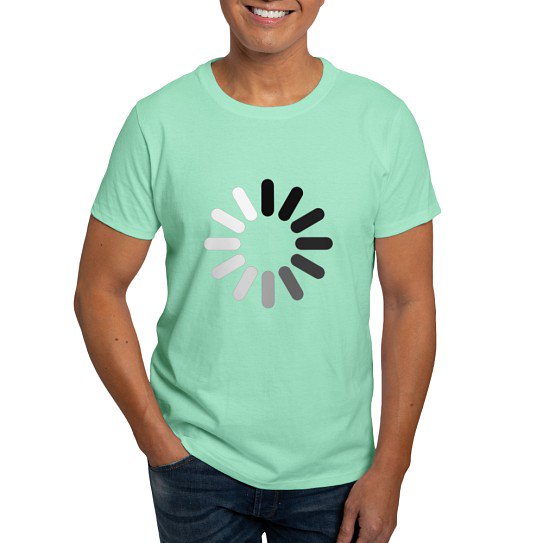 CafePress - In Progress Dark T Shirt - Men's Classic Cotton T-Shirts