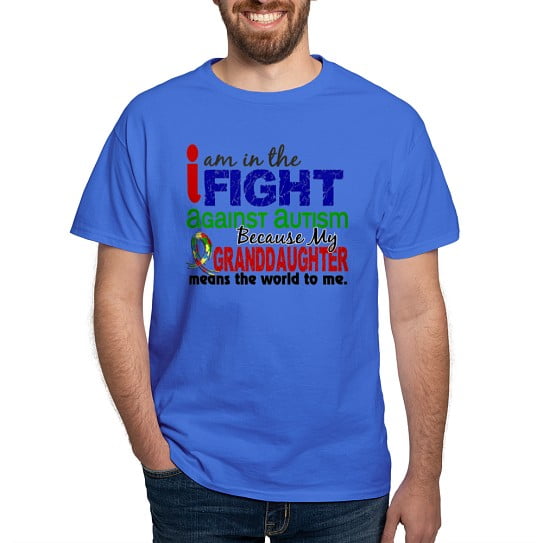 CafePress - In The Fight 2 Autism Dark T Shirt - Men's Classic Cotton T-Shirts