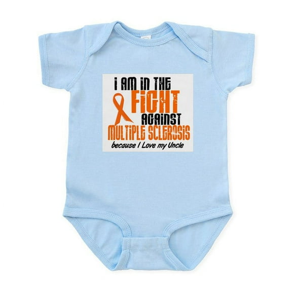 CafePress - In The Fight Against MS 1 (Uncle) Infant Bodysuit - Baby Light Bodysuit, Size Newborn - 24 Months