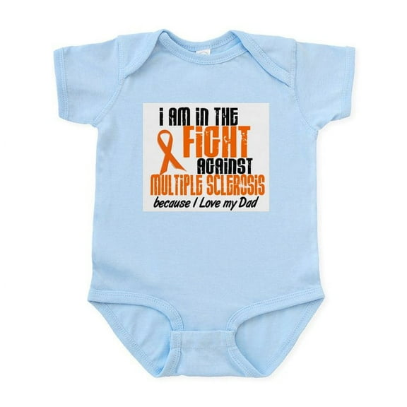 CafePress - In The Fight Against MS (Dad) Infant Bodysuit - Baby Light Bodysuit, Size Newborn - 24 Months