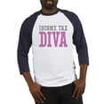 thumbnail image 1 of CafePress - Income Tax DIVA Baseball Jersey - Cotton Baseball Jersey, 3/4 Raglan Sleeve Shirt, 1 of 4