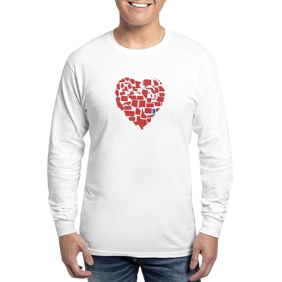 CafePress - Indiana Heart Long Sleeve T Shirt - Unisex Cotton Long Sleeve T-Shirt