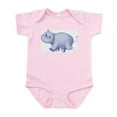 thumbnail image 1 of CafePress - Indigo Hippo Infant Bodysuit - Baby Light Bodysuit, Size Newborn - 24 Months, 1 of 4