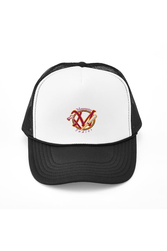 - Indios Mayagã¼ez_Logo_Final - Adjustable Unisex Printed Trucker Hat with Mesh Back