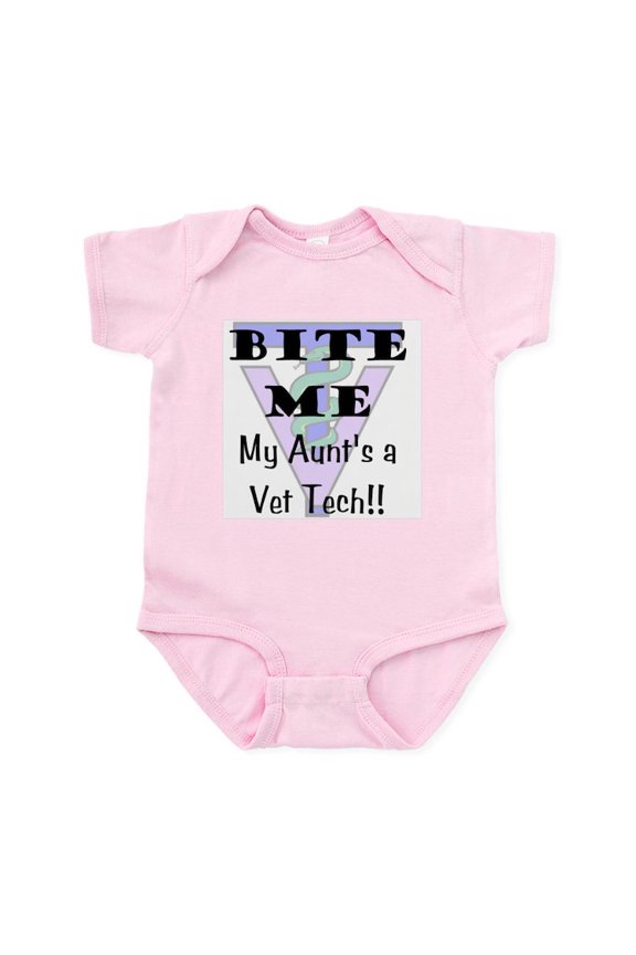 - Infant Bodysuit Aunt Vet Tech - Baby Light Bodysuit, Size Newborn - 24 Months
