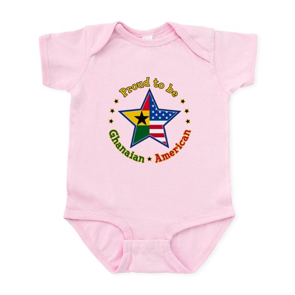 CafePress - Infant Bodysuit/Ghanaian American - Baby Light Bodysuit, Size Newborn - 24 Months