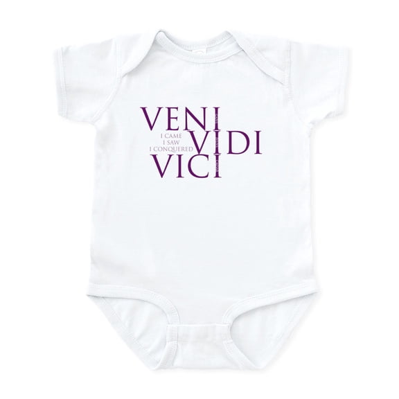 CafePress - Infant Creeper Veni Vidi Vici - Baby Light Bodysuit, Size Newborn - 24 Months