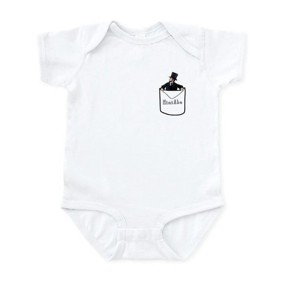 CafePress - Infant Pocket Abe Body Suit - Baby Light Bodysuit, Size Newborn - 24 Months