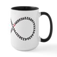 thumbnail image 1 of CafePress - Infinity Pi Large Mug - 15 oz Ceramic Large White Novelty Mug, 1 of 4