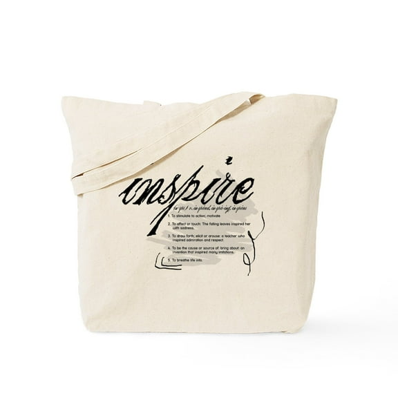 CafePress - Inspire Tote Bag - Unisex Canvas Tote Bag, Beige, 1-Piece