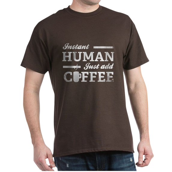 CafePress - Instant Human Dark T Shirt - 100% Cotton T-Shirt