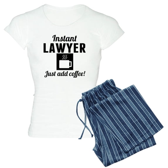 CafePress - Instant Lawyer Just Add Coffee Pajamas - Women's Light Pajamas