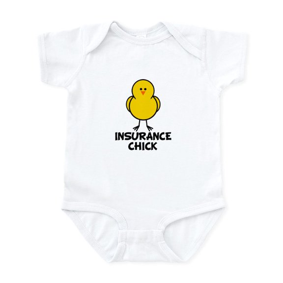 CafePress - Insurance Chick Infant Bodysuit - Baby Light Bodysuit, Size Newborn - 24 Months