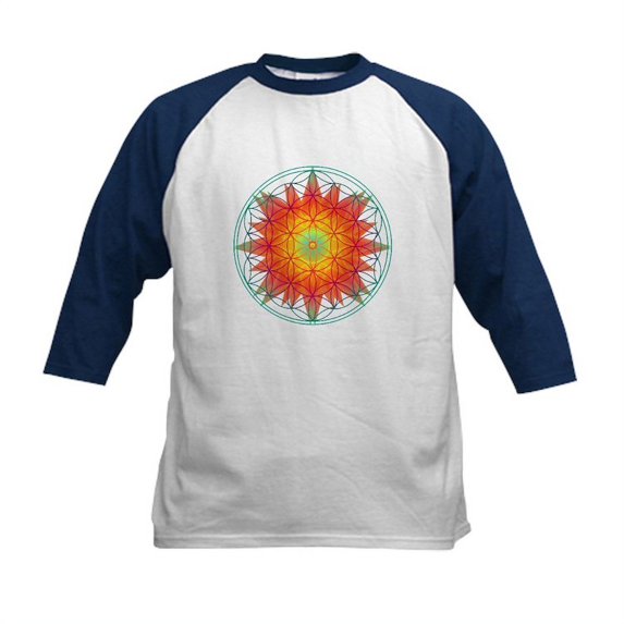CafePress - Internal Sun Kids Baseball Jersey - Kids Cotton Baseball Jersey, 3/4 Sleeve Shirt