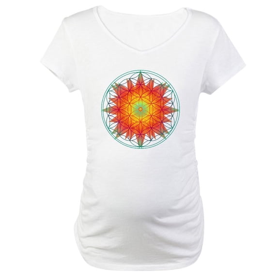 CafePress - Internal Sun Maternity T Shirt - Cotton Maternity T-shirt, Cute & Funny Pregnancy Tee