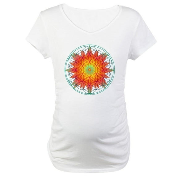 CafePress - Internal Sun Maternity T Shirt - Cotton Maternity T-shirt, Cute & Funny Pregnancy Tee