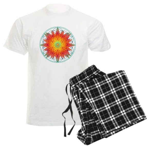 CafePress - Internal Sun Men's Light Pajamas - Men's Light Loose Fit Cotton Pajama Set