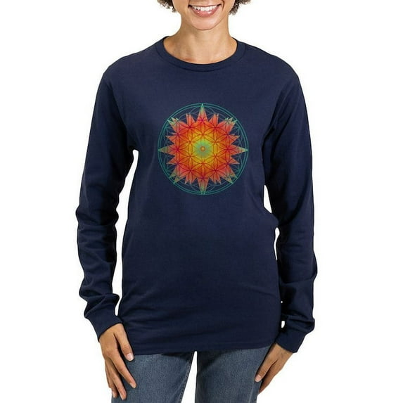 CafePress - Internal Sun Women's Long Sleeve Dark T Shirt - Women's Long Sleeve Graphic Tee Casual Fit