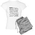 thumbnail image 1 of CafePress - International I Love You - Women's Light Pajamas, 1 of 4