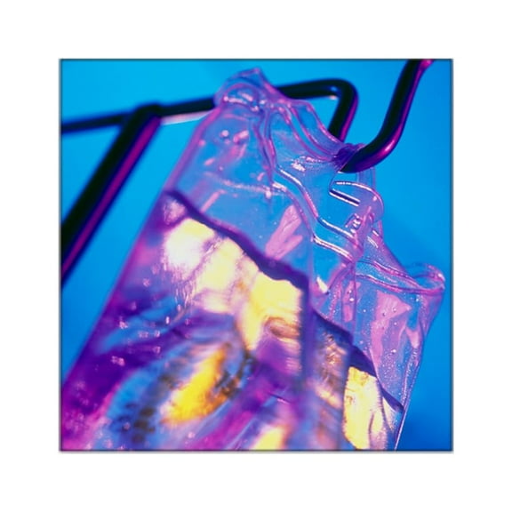 CafePress - Intravenous Drip Bag Containing Saline Solution  - Square Sticker 3" x 3"