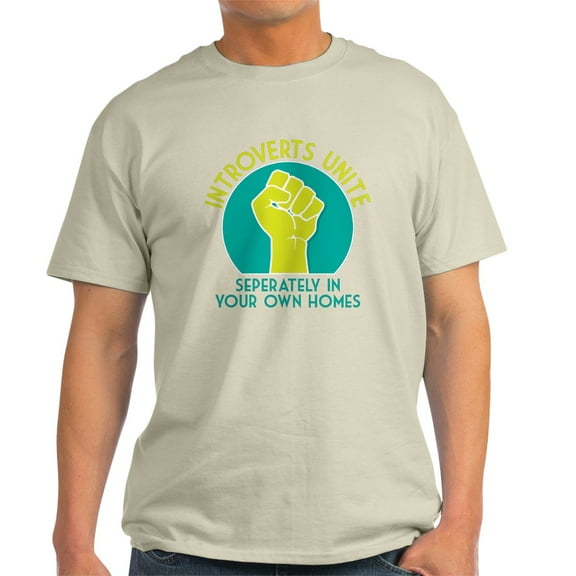 CafePress - Introverts Unite Light T Shirt - Men's Classic Graphic T-Shirt