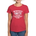 thumbnail image 1 of CafePress - Introverts Unite Women's Dark T Shirt - Women's Traditional Fit Dark T-Shirt, 1 of 4