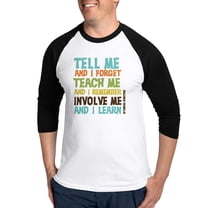 CafePress - Involve Me Baseball Jersey - Cotton Baseball Jersey, 3/4 Raglan Sleeve Shirt